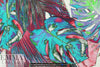 'colorized palms' digital print rayon/spandex knit