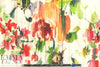 'distressed-look floral' digital print rayon/spandex knit 1 yard
