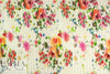 'distressed-look floral' digital print rayon/spandex knit 2 yd