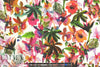 'painterly flowers' digital print rayon/spandex knit 1.375 yd