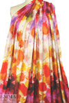 'painterly abstract' digital print rayon/spandex knit 1.75 yd