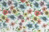 'painted flowers' digital print rayon/spandex knit 1.66 yd