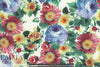 'English garden' digital print rayon/spandex knit 1.625 yd