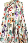 surreal botanical digital print rayon/spandex knit