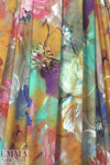 painterly flowers digital viscose knit