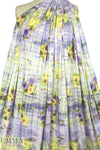 'crosshatch floral' digital print rayon/spandex knit 1.75 yd