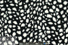 furry spots rayon/span jersey - ivory on black