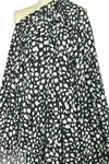 furry spots rayon/span jersey - ivory on black
