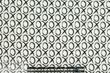 tic-tac-toe bamboo/spandex jersey - black on white