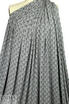 tic-tac-toe bamboo/spandex jersey - black on gray 1.875 yds