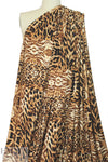 toasty animal print montage digital viscose knit 1.75 yds
