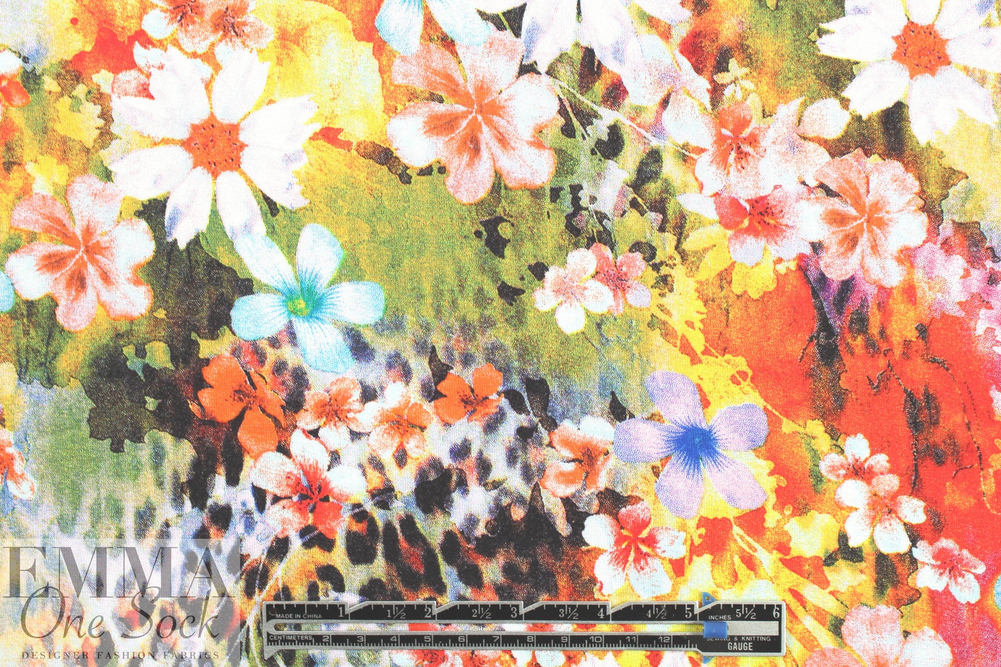 flowery dream montage digital viscose knit