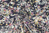'backyard bustle' digital viscose knit 1.125 yds
