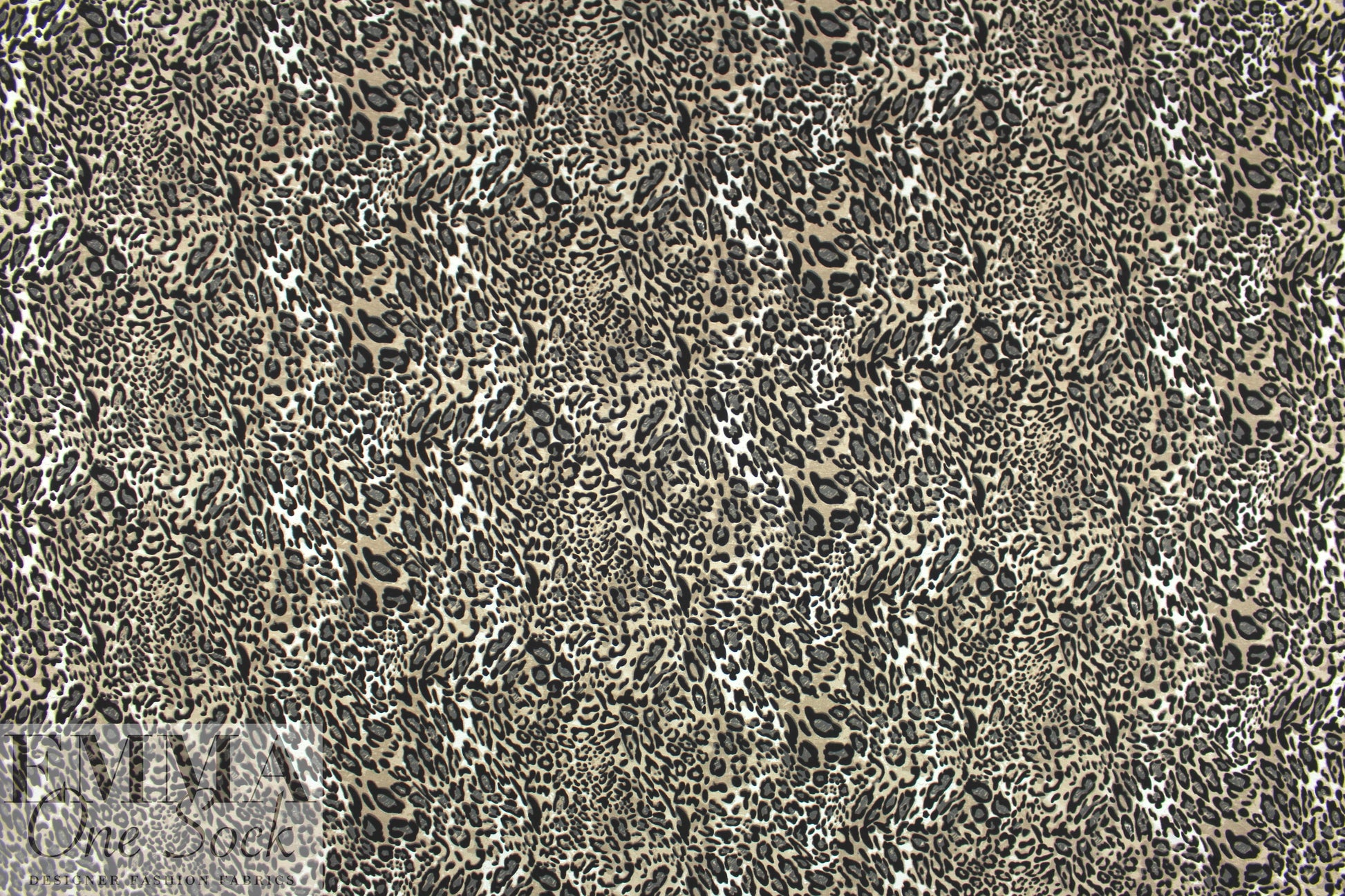 digital viscose knit - stylized leopard 1.625 yd