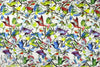 ornithology digital viscose knit - white 1.75 yd