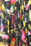ornithology digital viscose knit - black 1.66 yd