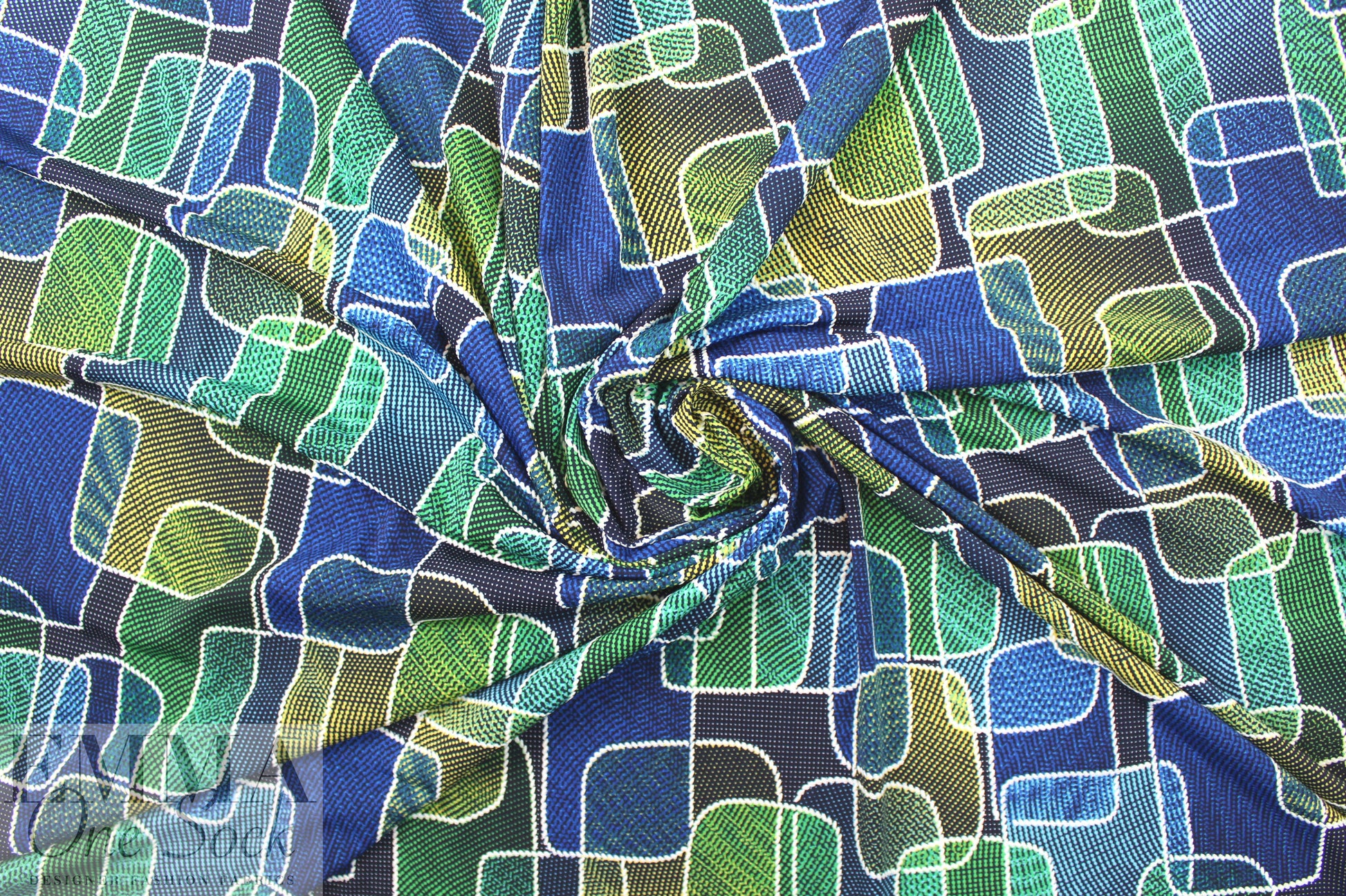 textured mod graphic ITY knit