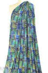 textured mod graphic ITY knit 1.625 yds