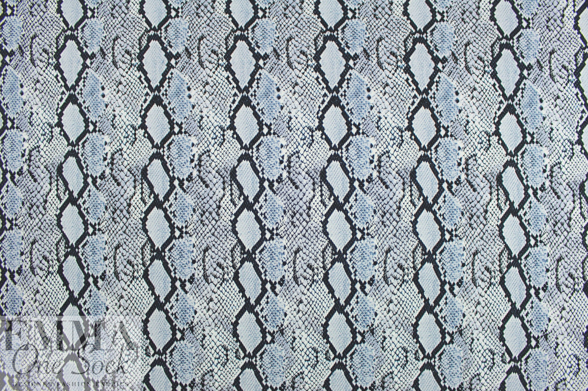 python print digital viscose knit - dusty blue/midnight .5 yds