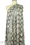 python print digital viscose knit - espresso/beige 1.75 yds