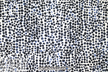 blue jean dots digital viscose knit - blue/white 1 yard