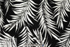 fern leaf silhouette digital viscose knit - black/white