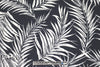 fern leaf silhouette digital viscose knit - midnight/white 1 yard