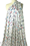 'go fish' rayon/spandex lightweight knit - white .75 yds