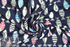 'go fish' rayon/spandex lightweight knit - navy