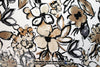 earthy flowers print montage digital viscose knit .875 yds