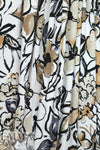 earthy flowers print montage digital viscose knit .625 yds