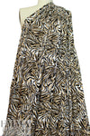 earthy animal print montage digital viscose knit 1.625 yd