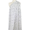 dotted black on white lightweight bamboo knit, Oeko-Tex cert. 1.5 yd