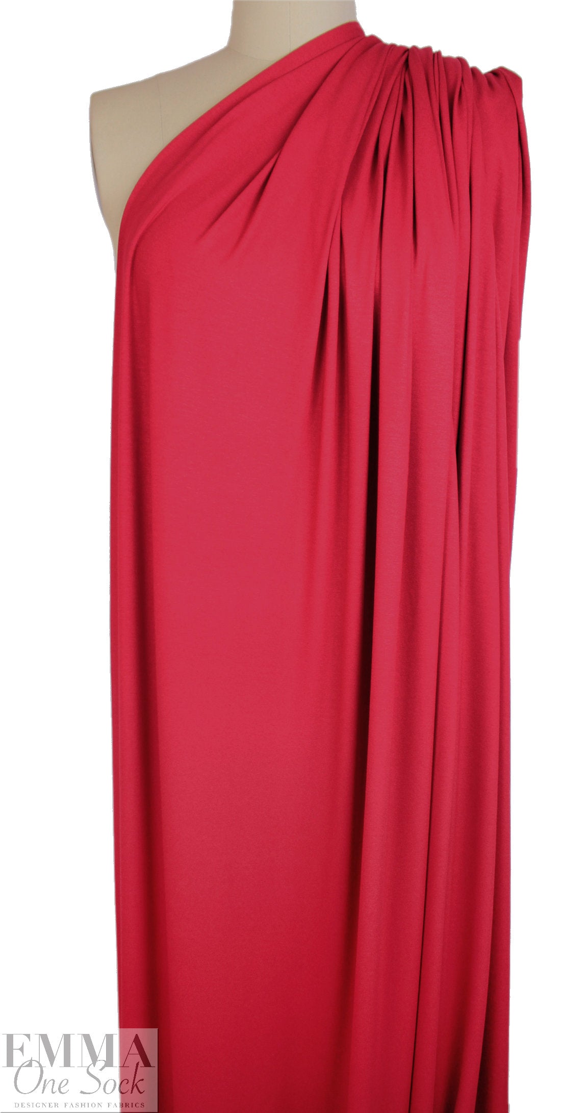 raspberry EcoVero viscose/spandex 4-way jersey  2 yds