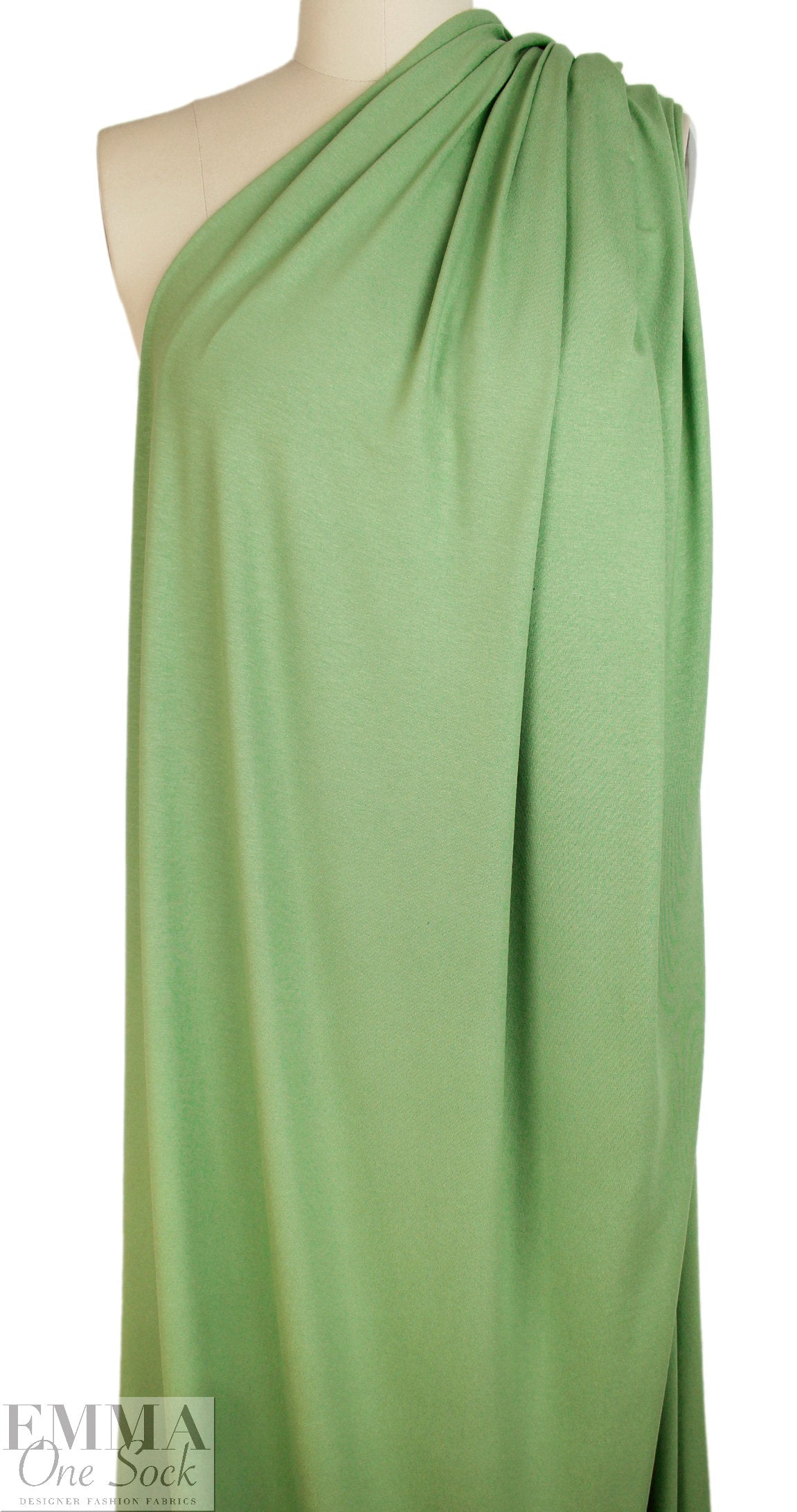 pistachio EcoVero viscose/spandex 4-way jersey  1.25 yd