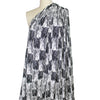 'checkered hatch' stretch viscose knit  2 yd