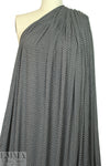 soft and drapey bamboo/spandex jersey - charcoal dots 1.5 yd