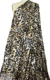 layered animal print digital viscose knit