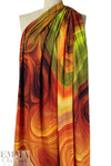 Dutch digital 'sunset swirl' knit Oeko-Tex certified panel