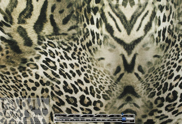 Italian digital viscose knit - wildcat rorschach