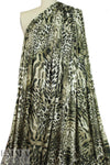 Italian digital viscose knit - wildcat rorschach