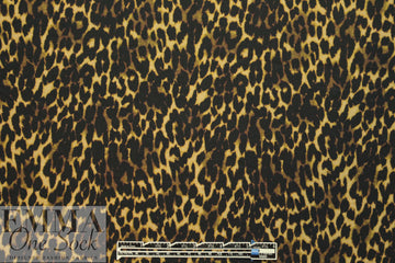 Italian viscose knit - toasty animal print 1.66 yds