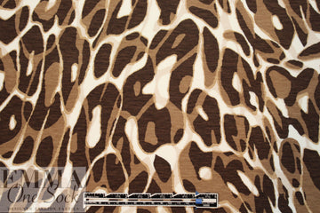 Italian viscose knit - animal graphic 1.375 yd