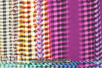 Italian 'techno-texture' panel viscose/spandex knit