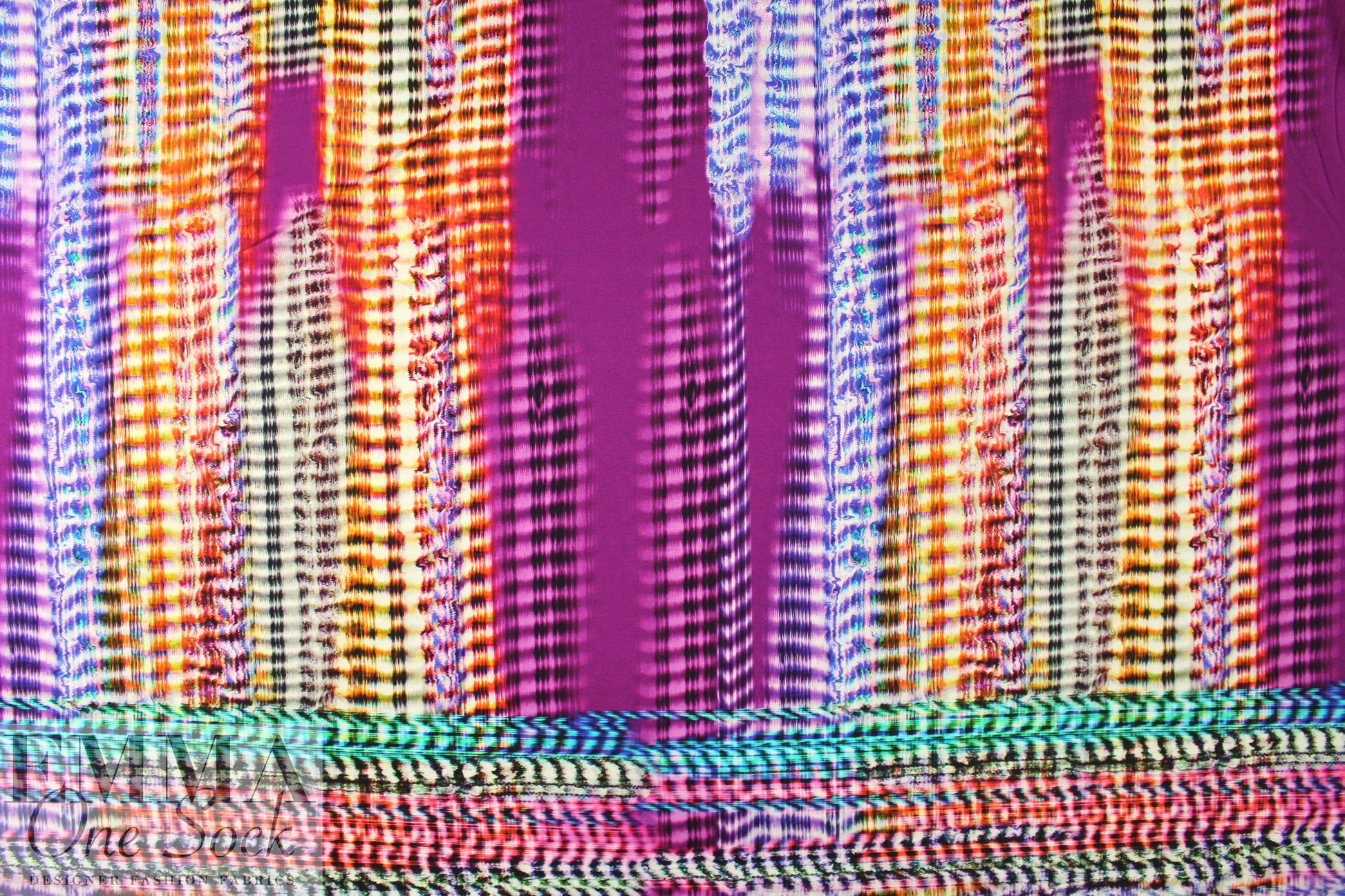 Italian 'techno-texture' panel viscose/spandex knit