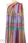 Italian 'techno-texture' panel viscose/spandex knit 1 panel