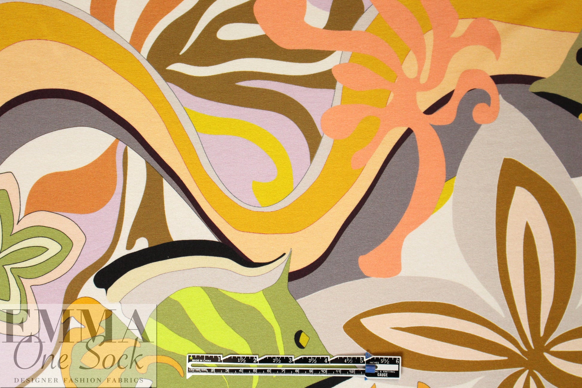 Italian digital viscose knit - pucciesque