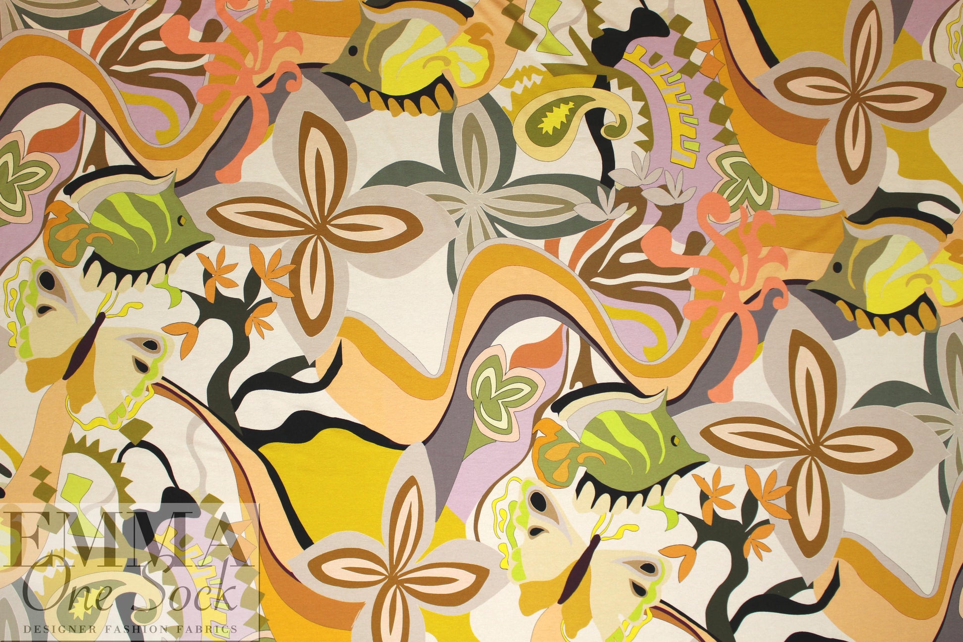 Italian digital viscose knit - pucciesque