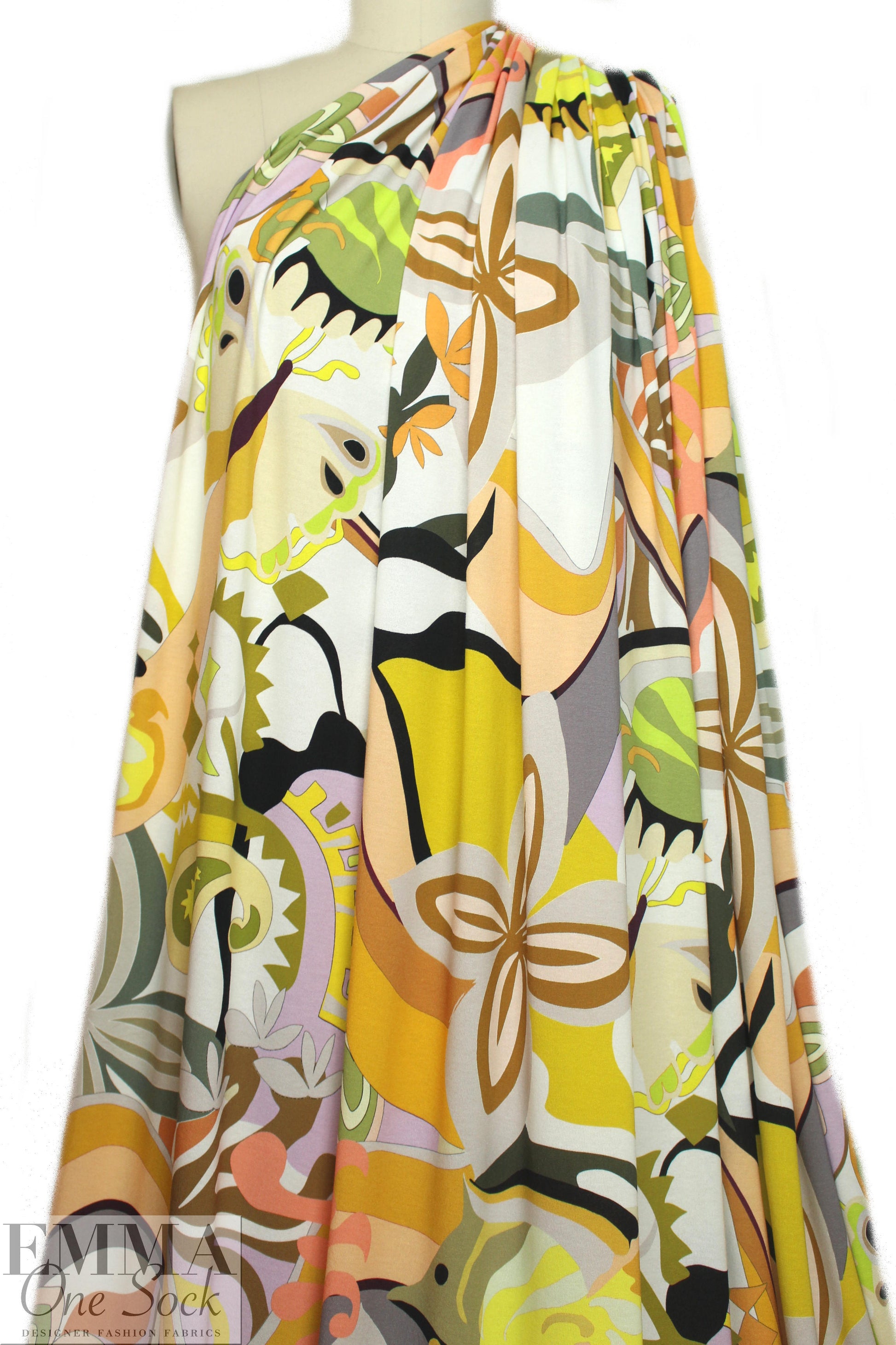 Italian digital viscose knit - pucciesque