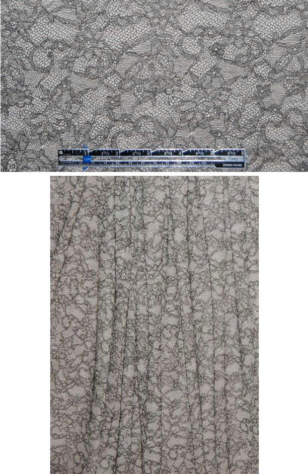 Betsey J. lacey look rayon/lycra knit 2 yd